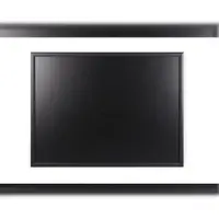 BI-Office Wandkreidetafel mit MDF Rahmen in Schwarz, 120 x 90 cm