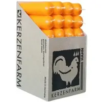 Kerzenfarm Hahn Stabkerzen Gelb, 100/28 mm, , Brenndauer 5h, 28 St.