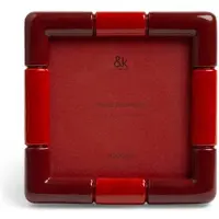 &k amsterdam &klevering - Rift Bilderrahmen, 13 x 13 cm, burgundy