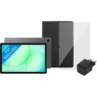Samsung Galaxy Tab A11 Plus 11 Zoll 256GB Wi-Fi + 5G Grau + Komplettes Zubehörset