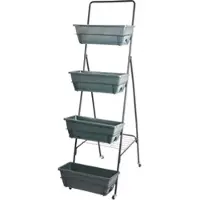 Hardin 1fachgut Blumengestell, ca. 39,5 x 63 x 134 cm - Schwarz