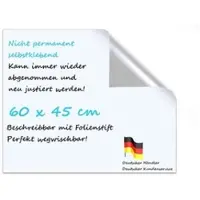 Usorteret Whiteboard-Folie UFWB-600X450, selbstklebend, weiß, 60 x 45 cm