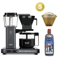 Moccamaster Filterkaffeemaschine KBG Select Stone Grey Aktionspaket
