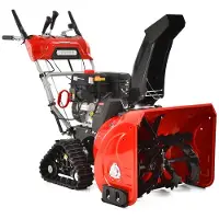 HECHT Schneefräse Benzin 9666 | 66,5 cm Arbeitsbreite | 252 cm³ Hubraum | Griffheizung | Elektrostarter | 54 cm Arbeitshöhe | LED