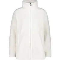 CMP HighLoft Damen Sweat Jacke mit Kunstpelz weiss weiss 36