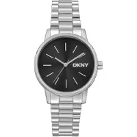 DKNY Damenuhr Quarzuhr silber / schwarz onesize Damen 32 DK1L085M0035, DK1L085M0045, DK1L085M0055, DK1L085M0065