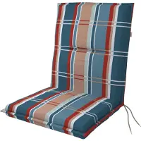 Doppler Stuhlauflage Niederlehner Spot 100x48x5 cm, blau orange rot