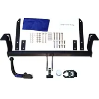 Rameder Brink Anhängerkupplung abnehmbar inkl. TowTec E-Satz 13polig & Montage - DAIHATSU SIRION