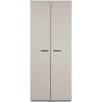 CALICOSY Schuhschrank Crone , creme , Maße (cm): B: 74 H: 181,5 T: 34.0