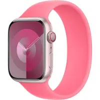 Apple Silikon Solo Loop für Watch Series 1 - 9 / SE (38/40/41 mm) | Series 10 / 11 (42 mm) - Größe 7 - Pink