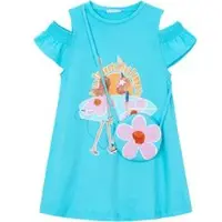 Mayoral Sommerkleid 3941 Blau Regular Fit