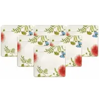 Villeroy & Boch Speiseteller "Speiseteller Amazonia 27 x 27 cm 6er Set bunt"