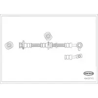 CORTECO Bremsschlauch [Hersteller-Nr. 49439745] für Nissan