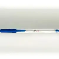 Büroring Einwegkugelschreiber mit Kappe, blau, Packung = 50 Stück