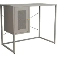 Helloshop26 Büro - - Arbeitsplatz - Stahl - 75x100x50 cm - Grau