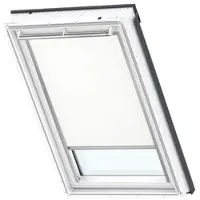 Velux Verdunkelungsrollo uni weiß manuell Rahmen aluminium DKL Y65 1025S