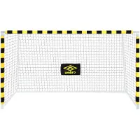 Umbro Fußballtor - Fussballtor 300 x 200 x 110 cm - Fußball Tor - Fussballtore für Garten Kinder und Erwachsene - Fussball Trainingszubehör für Innen und Außen - Metall - Schwarz/Gelb