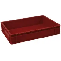Proregal Euronorm-Lagerbehälter | Bear | HxBxT 12x40x60cm | Rot | Eurobehälter Eurobox Euronorm-Kiste Stapelbehälter Transportbehlter Transportbox