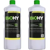 BiOHY Teppichshampoo (2x1l Flasche) | Teppichreiniger ideal zur Entfernung von hartnäckigen Flecken | SPEZIELL FÜR WASCHSAUGER ENTWICKELT