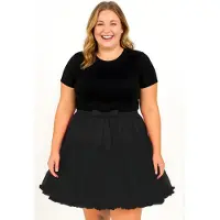 Thetru XXL Rüschen Tutu schwarz