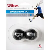 Wilson Staff Squash Blue Dot 2 Pack Ball WRT617500 Black One size