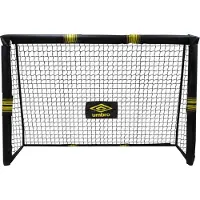Umbro Fußballtor - Fussballtor 180 x 120 x 60 cm - fußball Tor - Fussballtore für Garten - Fussball Trainingszubehör für Innen und Außen - Metall - Schwarz/Gelb