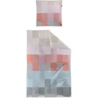 Irisette Mako-Satin Bettwäsche Wave 8695 rot 155x220 cm + 80x80 cm