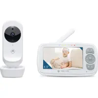 Motorola Video-Babyphone "4.3" Video Baby Monitor VM34" 4,3-Zoll-Farbdisplay