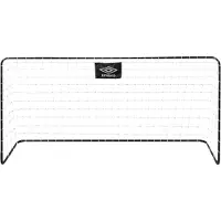 Umbro Fußballtor - Fußballtor 182 x 122 x 61 cm - Fußballtor groß - leicht zu bewegen - Outdoor-Spielzeug für Kinder und Erwachsene - Fußballtrainingstor - Metall - Schwarz/Weiß
