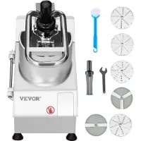 Vevor Küchenmaschine Gemüseschneider Gemüsezerkleiner 2 Einfüllöffnungen