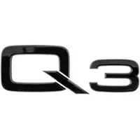 Audi Modellbezeichnung in Schwarz Heck Q3 83A071803