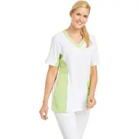 Leiber Schlupfkasack Damen weiß/hellgrün 08/2531/0187, Größe S - hellgrün - S