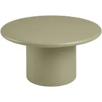 Ebuy24 Moderner runder Couchtisch in Grün, mit 80 cm Durchmesser und 40 cm Höhe