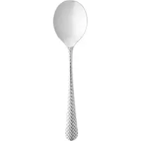 WAS Germany 12x Suppenlöffel CELESTE, 18 cm, mit strukturierter Oberfläche Chromnickelstahl 18/10