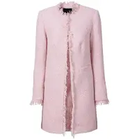 Bonprix Longblazer 1 eleganter Bouclé-Look, Regular Fit, mit langem Arm