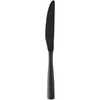 WAS Germany 12x Menümesser ONYX SHADOW, 23,5 cm, strukturierte Oberfläche, PVD-Beschichtung schwarz, Chromstahl 13/0