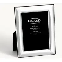 Edzard Fotorahmen Serino (9x13 cm), edel versilbert, anlaufgeschützt, mit Holzdekor-Rücken