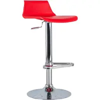 STONES Fred - Roter Hocker aus Polypropylen - 2er-Set
