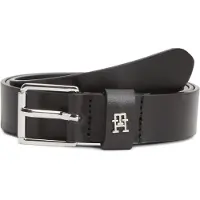 Tommy Hilfiger Damengürtel Th Square 2.5 Silver AW0AW18651 Schwarz 100