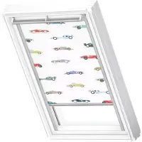 Velux Verdunkelungsrollo Kids Rennautos manuell Rahmen aluminium DKL M06 4654S