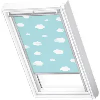 Velux Verdunkelungsrollo Kids blauer Himmel manuell Rahmen aluminium DKL MK06 4660S