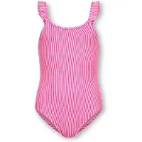 Kids Only Badeanzug "KOGSUNNY STRUCTURE SWIMSUIT ACC" mit kleiner Rüsche an der Schulter