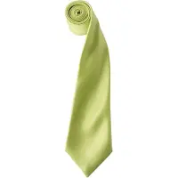 Premier Herren-Krawatte aus Satin (schmale Klinge) (Limette)