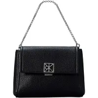 Calvin Klein Umhängetasche "EMBLEM HW PEBBLE CROSSBODY 20" Abendtasche, Handtasche, Schultertasche mit Zierkette