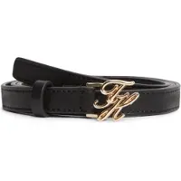 Tommy Hilfiger Ledergürtel "SCRIPT 1.5 cm breit" Größenverstellbar durch Schnalle