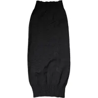 Dolce&Gabbana Schwarzer Cashmere Gestrickter Halswärmer Foulard Schal