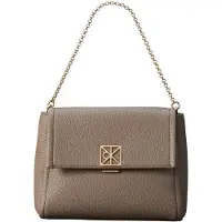 Calvin Klein Emblem Pebble Shoulder Bag Desert Taupe Größe: OS | Handtaschen Outlet | Damen | Schwarz