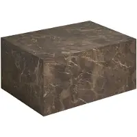 Ebuy24 Nuuk Couchtisch Marmor Nachbildung braun.