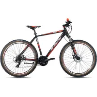 Ks Cycling Mountainbike "Hardtail 27,5 Morzine schwarz-rot 21 Gänge" 21 Gang Kettenschaltung