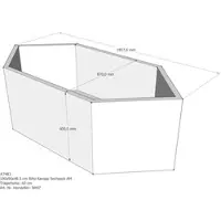 LDG förlag Badewannenträger passend für Riho Kansas 190 × 90 × 48,5 cm